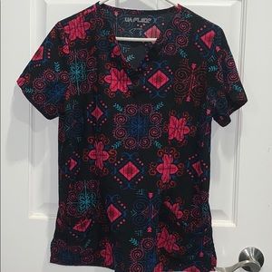 M UA Flex super cute scrub top , like new